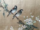 Stunning Vivid Large Old Asian Painting On Paper No Signature   Mark