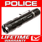 Police Stun Gun M12-700 Bv Heavy Duty Metal Rechargeable Led Flashlight Black