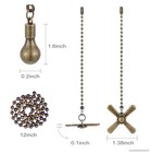 Kelduemi Ceiling Fan Pull Chain Ornaments  13 6 Inches Fan Pulls Extension