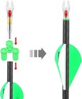 6pack Lighted Nocks For Arrows High Visibility  204- 246 Id With Bushing Kits