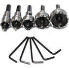 5-piece Hss Steel Hole Drill Bit Set For Metal Wood Cutting Tools