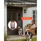 Uimoso Sliding Glass Door Pet Accessory For Dogs  Adjustable Height Xl