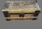 Small Victorian Trunk Travel Steamer Storage Treasure Chest 27x13 5x12    Jw Dunn