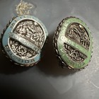 925 Sterling Silver    2  Miami Dade County Florida Enamel Vtg Pins    5      5 4g