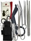 German 6  Black Emt Paramedic Tools Kit Scissor Forceps Shear Penlight Holster