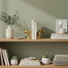 Decorative Bookends Gold Dog Heavy For Shelves