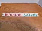 Winston-salem Cigarettes Metal Advertising Sign Smoking Tobacco Vintage 1960s