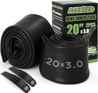20x3 Bike Tube With Schrader Valve - Heavy Duty Butyl Rubber Inner Tube For