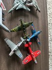 Large Lot Of Toy Airplanes  plastic   Metal 