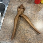 Vintage Carved Wood Nutcracker Naked Lady Folk Art Naughty Mcm Risqu  -b7