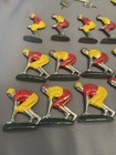 Vintage Painted Lead Toy Figures Lot Soldiers  Vehicles Red Yellow Uniforms