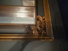 Vtg Illinois Moulding Co  Gilt Wood  Mirror Shadow Box Shelf