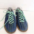 Bsi Bowling Shoes Women 8 5 Rental Blue Red Leather Sole Men 7 Lace-up Unisex