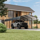       12 X 24ft Metal Carport W galvanized Steel Roof For Car Boats Tractors Trucks 