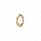 Solid 18k Gold Enhancer Oval Charm Enhancer Pendant Holder Necklace  Bracelet