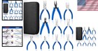 Pc Jewelry Pliers Set Wire Wrapping Beading Crimping Cutters Nylon Jaw Pouch