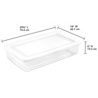 Sterilite 41 Qt Storage Box  Stackable Plastic Container  Home Organizer  6 Pack