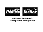 Ibanez Prestige White  Guitar Decal Head Stock Restoration Water Slide Logo 96w