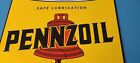 Vintage Pennzoil Porcelain Sign - Motor Oil Can Porcelain Pennsylvania Sign