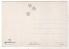 Happy New Year  Snowman In Dressed On Skis Bird Christmas Old Russian Postcard