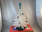 Vintage 1950 s Plasco Christmas Tree With Stand   Original Box - Rare