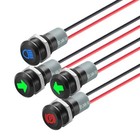 Led Indicator Light 12v 24v 12mm Panel Mount Metal 4 Pack High Beam Turn Signal