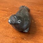 Vintage Eskimo Vintage Canada Inuit Seal Soapstone Carving Signed Numbered