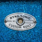 1960s Rogers Wood Dyna-sonic 5x14 Snare Drum No  32 Blue Sparkle Dynasonic