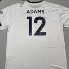 Adidas Soccer Jersey Mens 4xl White Leeds United Tyler Adams 12 Premier League