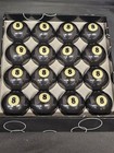 Lot Of 16  2-1 4  Std   Regulation Size Billiard Eight  8  Replacement Pool Ball