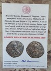 Eastern Roman Empire   Byzantine Jesus Christ   Virgin Mary Large Coin With Coa 