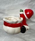 Vintage Relpo Ceramic Santa With Toy Sack Christmas Planter