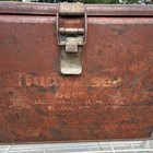 Vintage Budweiser Beer Anheuser Busch inc St Louis Mo Red Metal Cooler  16x12x9