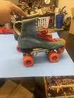 1970   s Vintage Blue Suede Roller Skates Suregrip Joggers Womens Size Marked Xxl 