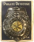 Vintage 1950s Tin Special Police - Private Detective Badge On Original Card 
