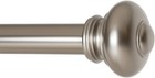  Ivilon Drapery Window Curtain Rod - Knob Design 1    Rod 28 To 48 In Satin Nickel