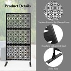 75  Height Metal Privacy Screens And Panels  Free Standing For Patio garden New-