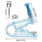 5pcs Disposable Ear Piercing Gun Kit Sterile Stud Piercer Tool Set Blue - New