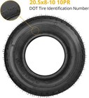 2 Pcs 20 5x8-10 10pr 20 5x8-10 20 5x8x10 Trailer Tires Load Range E 10 Ply