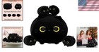Soft Black Cat Plush Doll With 4 Cute Baby Cats Inside - Kawaii Style Gift