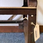 Vintage Handmade Steel Industrial End Table Side Table Nightstand Machine Age