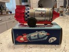 Vintage Daiya Mechanical Space Craft Wind Up Tin Toy In Original Box Working