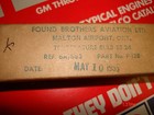 Vintage Aircraft Temp Bulb Ts-24 P n P-128 Found Brothers Aviation