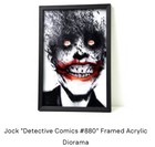 Jock Joker    detective Comics  880    Framed Acrylic Diorama  2    X 16  X 24  1 350