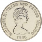 Turks And Caicos 1 Krone 1986  royal Wedding  Unc  km   60 