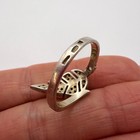Vintage Ussr Ring Gilt Silver 925 Stone Jewelry Women s Cut Signed Size 9 Us