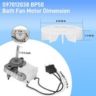 Bp27 S97012038 Bathroom Vent Exhaust Fan Motor And Wheel For Broan White 
