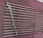 13 Antique Brass Stair Rods 26 Brackets Polished 762mm Round 10mm Original C1890