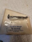 Vtg 2    Orange   Blue Lucinda People Pins Pin brooch- Costume Jewelry