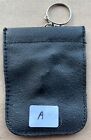 Porsche Original Vintage Porsche Key Chain Keyfob Pouch Case Leather Black As